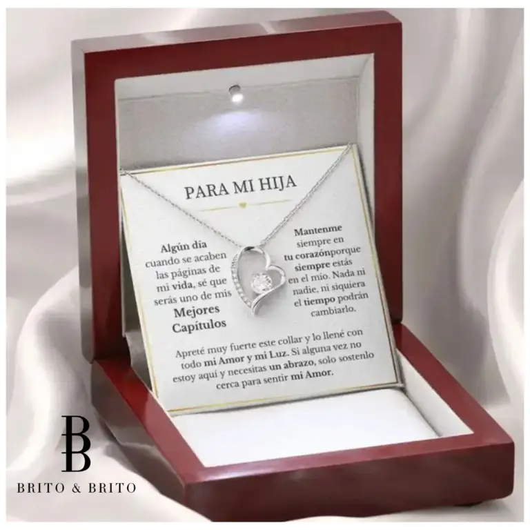 Collar para Mi Hija Corazón Silver